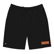 Load image into Gallery viewer, DREAM Orange &amp; White fleece shorts
