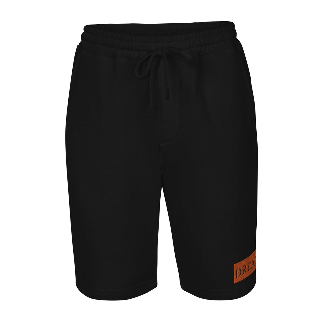 DREAM Orange & Black fleece shorts