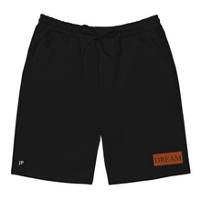 Load image into Gallery viewer, DREAM Orange &amp; Black fleece shorts
