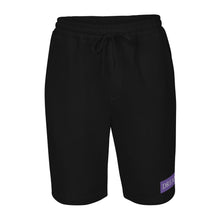 Load image into Gallery viewer, DREAM Purple &amp; White fleece shorts
