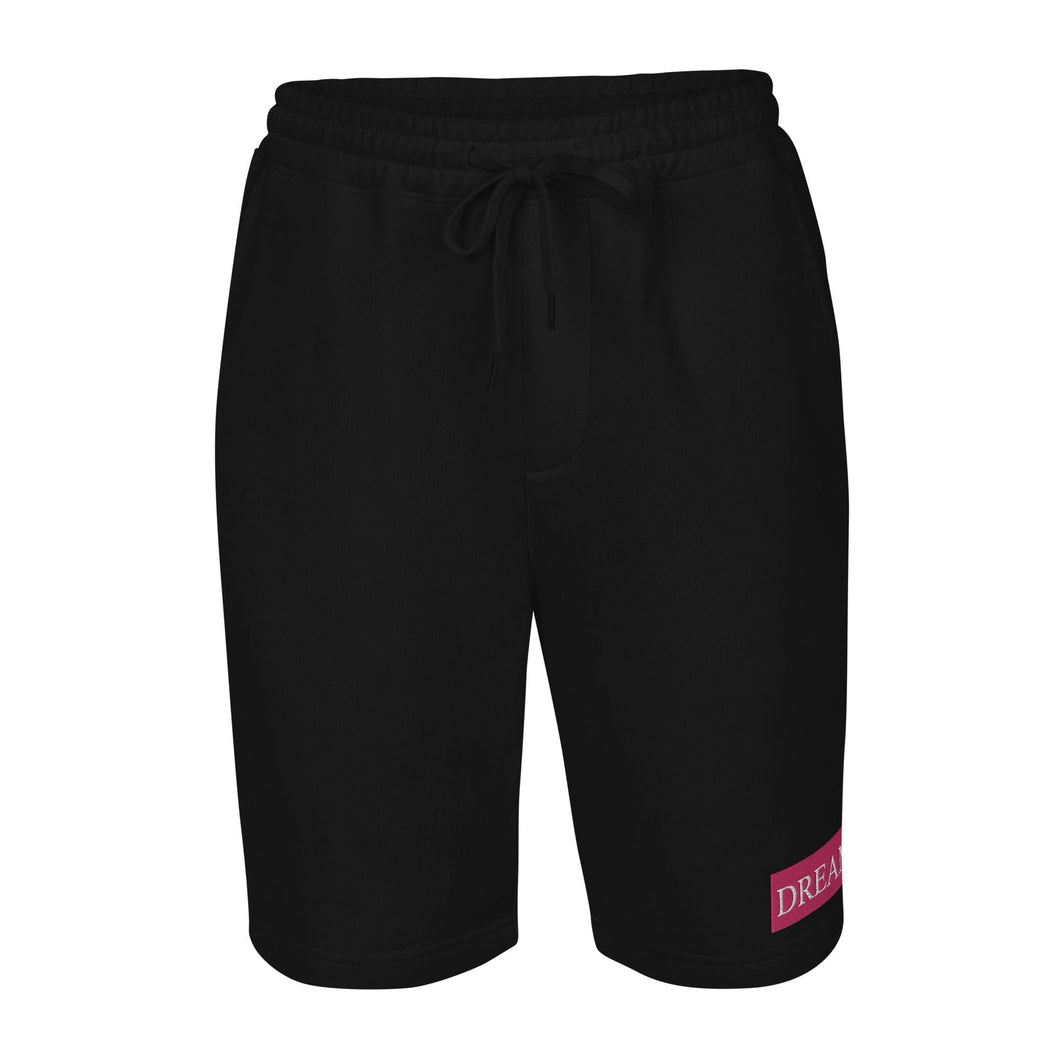 DREAM Pink & White fleece shorts