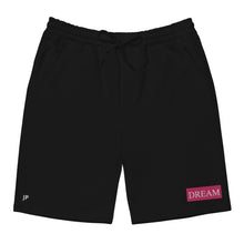 Load image into Gallery viewer, DREAM Pink &amp; White fleece shorts
