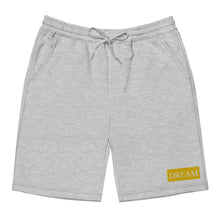 Load image into Gallery viewer, DREAM Gold &amp; White fleece shorts
