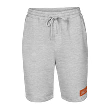 Load image into Gallery viewer, DREAM Orange &amp; White fleece shorts
