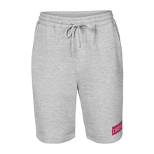 Load image into Gallery viewer, DREAM Pink &amp; White fleece shorts
