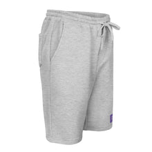 Load image into Gallery viewer, DREAM Purple &amp; White fleece shorts
