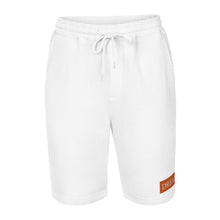 Load image into Gallery viewer, DREAM Orange &amp; White fleece shorts
