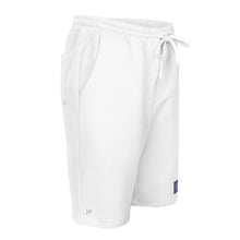 Load image into Gallery viewer, DREAM Purple &amp; White fleece shorts
