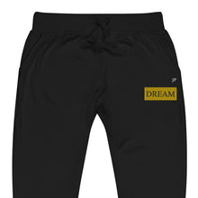 Load image into Gallery viewer, Dream Gold &amp; Black Unisex fleece sweatpants
