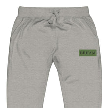 Load image into Gallery viewer, DREAM Green &amp; Black Unisex fleece sweatpants
