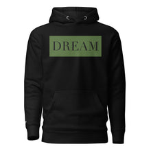 Load image into Gallery viewer, DREAM Green &amp; Black Unisex Hoodie
