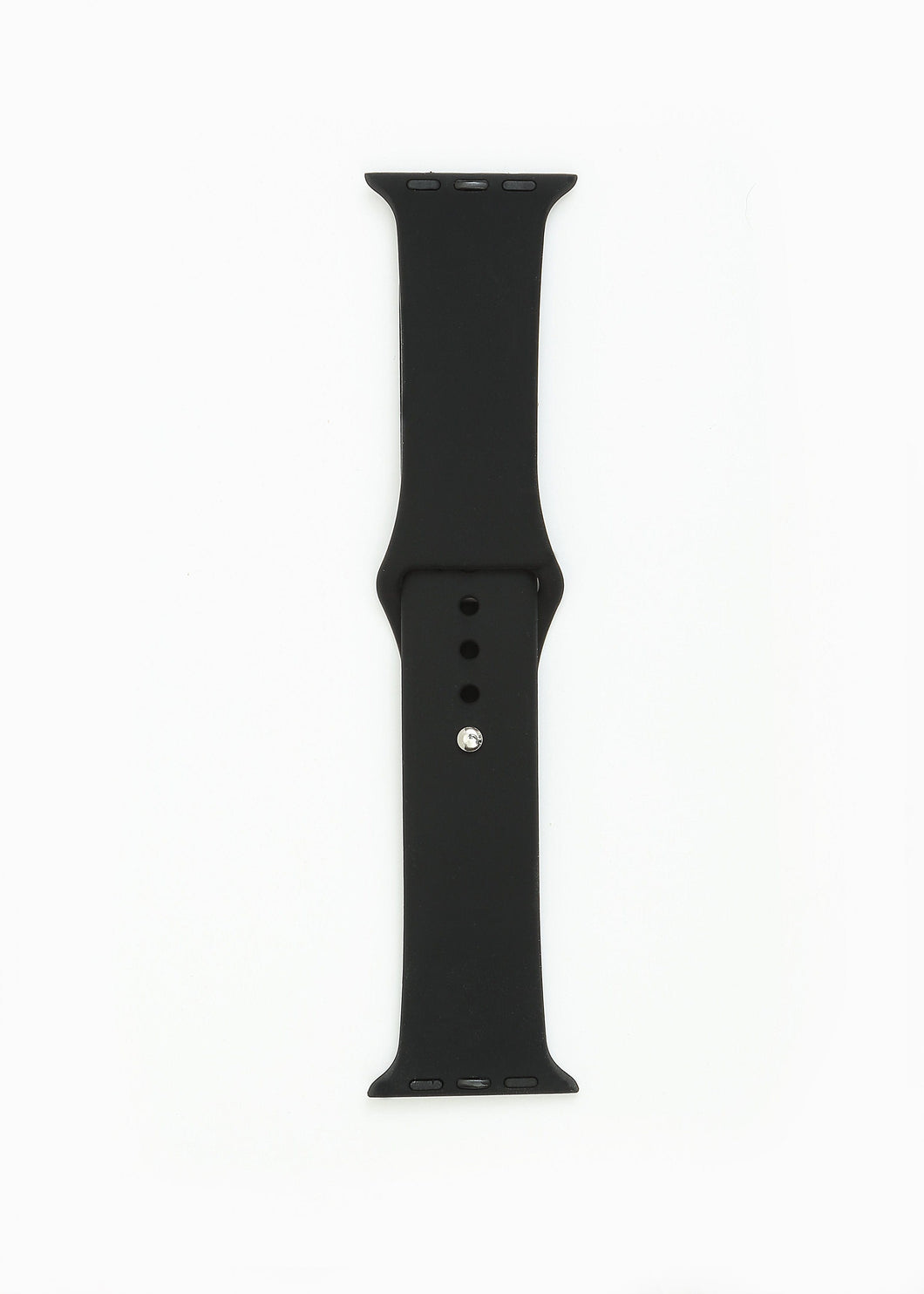 Black Silicone Apple Watch Band